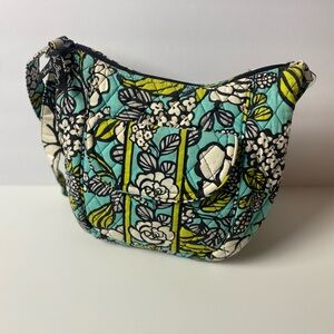 Vera Bradley Blue and Green Quilted Shoulder Bag